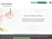 Tablet Screenshot of organique.pl
